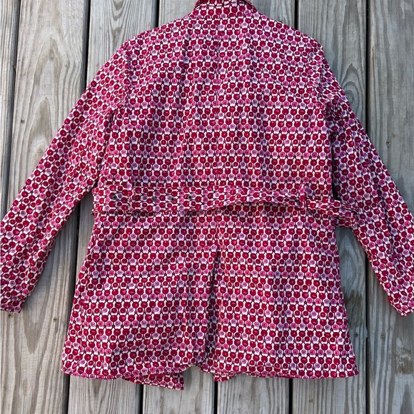 GAP Women’s Small Trench Coat Belted‎ Rosebud Valentines Collar Pockets Y2K - Picture 9 of 15